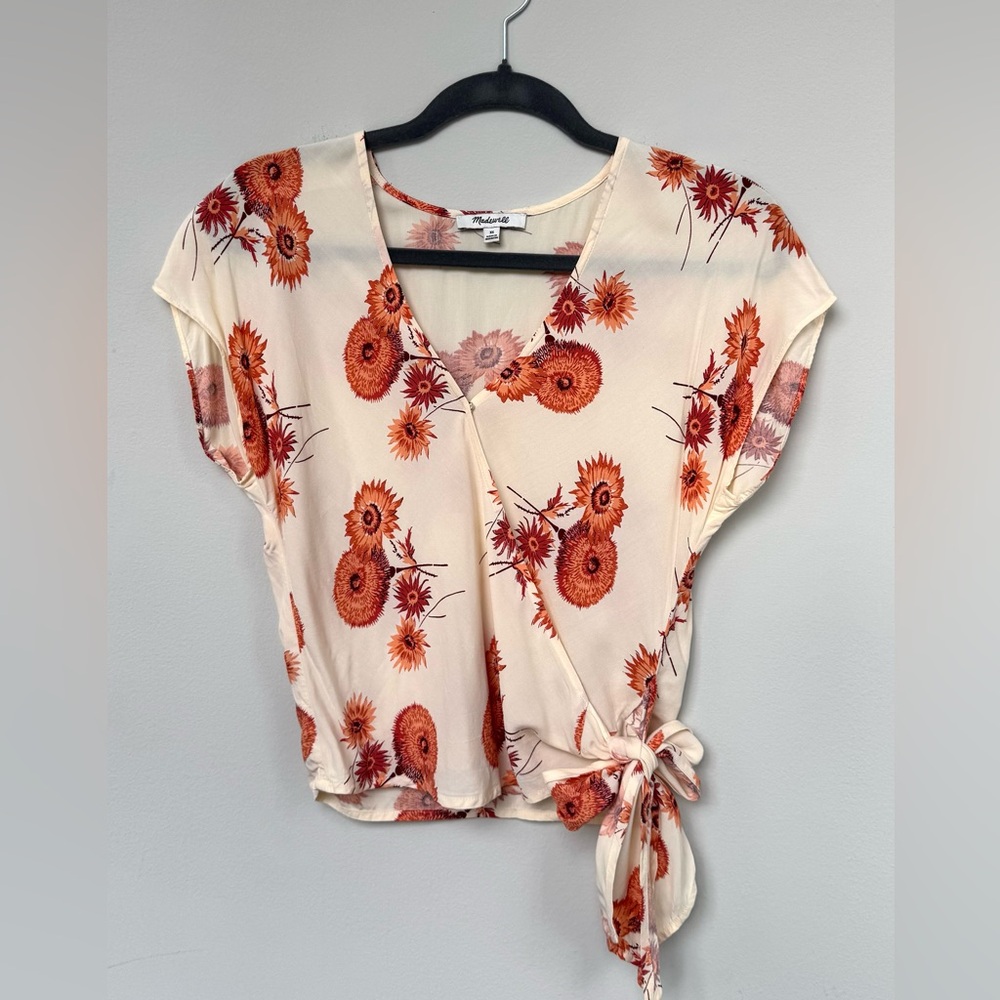 Madewell Sasha Tie Wrap Top